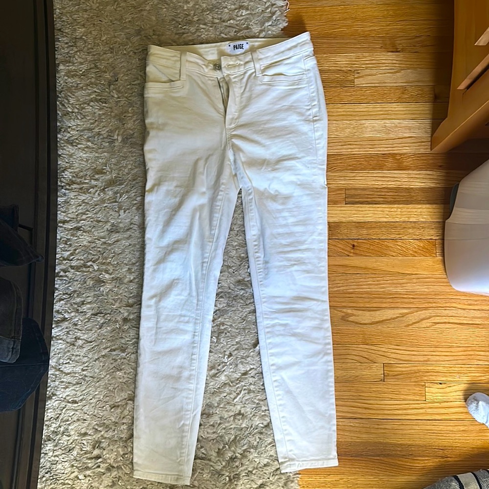 Paige Hoxton Ankle Jeans in White